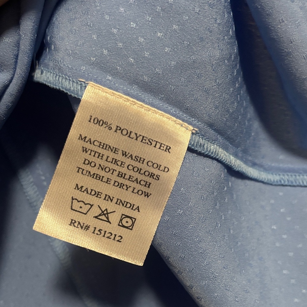 Chic Light Blue Ruffle Sleeve Blouse - Picture 7 of 7